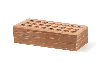 Картинка Кирпич - Облицовочный кирпич Облицовочный пустотелый : М-150 размером 120x250x65. Цвет розовый, производство Губский кирпичный завод 