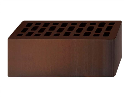 Картинка Кирпич - Облицовочный кирпич Облицовочный Полуторный : М-200 размером 120x250x88. Цвет серый, производство Вышневолоцкая Керамика 