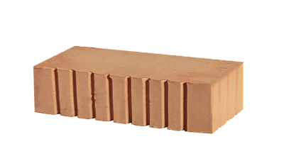 Картинка Кирпич - Строительный кирпич Строительный полнотелый : М-150 размером 120x250x65. Цвет , производство Смоленский кирпичный завод 